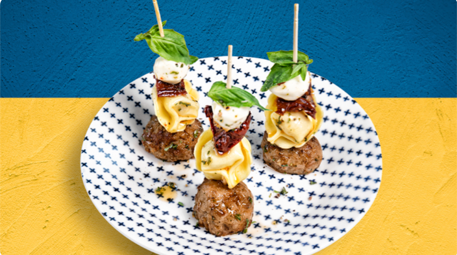 Meatballs and Tortellini Bites